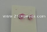 NGE5182 5*8mm - 6*10mm nuggets plated druzy quartz earrings