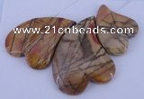 NGP08 Picasso jasper gemstone pendants set jewelry wholesale