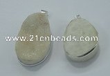 NGP1000 25*35mm - 35*45mm freeform druzy agate beads pendant