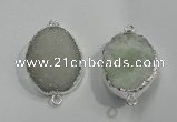 NGP1045 20*30mm - 25*35mm freeform druzy agate beads pendant