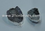 NGP1046 20*30mm - 25*35mm freeform druzy agate beads pendant