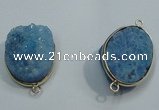 NGP1055 20*30mm - 25*35mm freeform druzy agate beads pendant