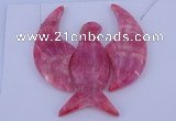 NGP109 Dyed rhodochrosite gemstone pendants set jewelry wholesale