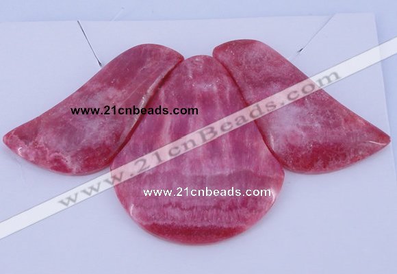 NGP112 Dyed rhodochrosite gemstone pendants set jewelry wholesale