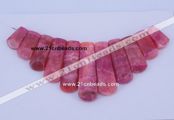 NGP115 Dyed rhodochrosite gemstone pendants set jewelry wholesale