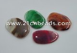 NGP1170 35*50mm - 45*70mm freeform agate gemstone pendants wholesale