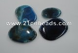 NGP1172 35*50mm - 45*65mm freeform agate gemstone pendants wholesale