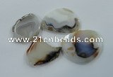 NGP1179 40*55mm - 50*75mm freeform agate gemstone pendants wholesale