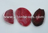 NGP1185 30*45mm - 60*80mm freeform agate gemstone pendants wholesale