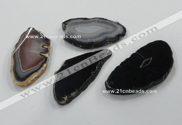 NGP1193 40*60mm - 50*70mm freeform agate gemstone pendants wholesale