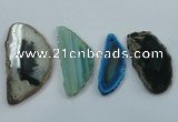 NGP1198 30*50mm - 40*70mm freeform agate gemstone pendants wholesale