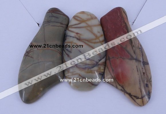 NGP12 Picasso jasper gemstone pendants set jewelry wholesale