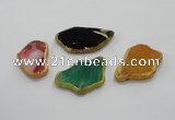 NGP1201 30*40mm - 40*55mm freeform agate gemstone pendants wholesale