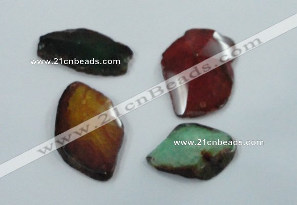 NGP1205 30*40mm - 45*55mm freeform agate gemstone pendants wholesale