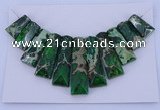 NGP123 Dyed imperial jasper gemstone pendants set jewelry wholesale