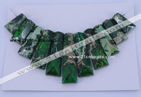 NGP123 Dyed imperial jasper gemstone pendants set jewelry wholesale