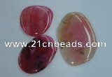 NGP1238 45*50mm - 60*80mm freeform agate gemstone pendants wholesale