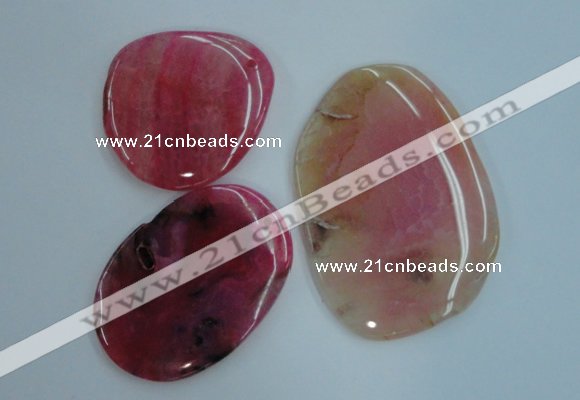 NGP1238 45*50mm - 60*80mm freeform agate gemstone pendants wholesale