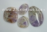 NGP1239 40*50mm - 60*80mm freeform lavender amethyst pendants wholesale