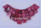 NGP124 Dyed rhodochrosite gemstone pendants set jewelry wholesale