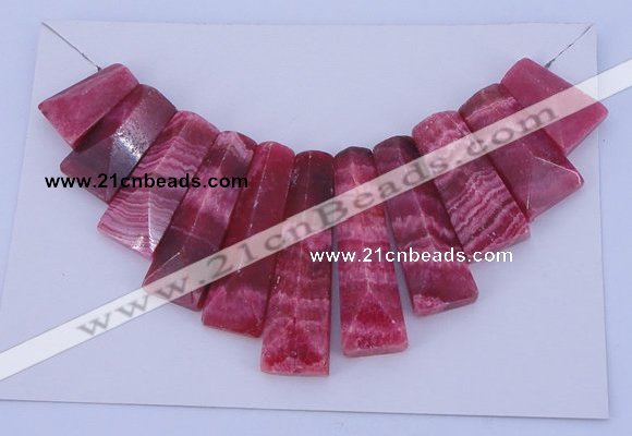 NGP124 Dyed rhodochrosite gemstone pendants set jewelry wholesale