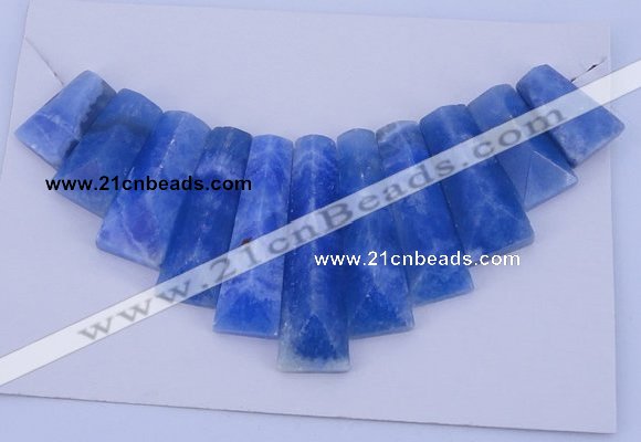 NGP125 Dyed blue lace agate gemstone pendants set jewelry wholesale