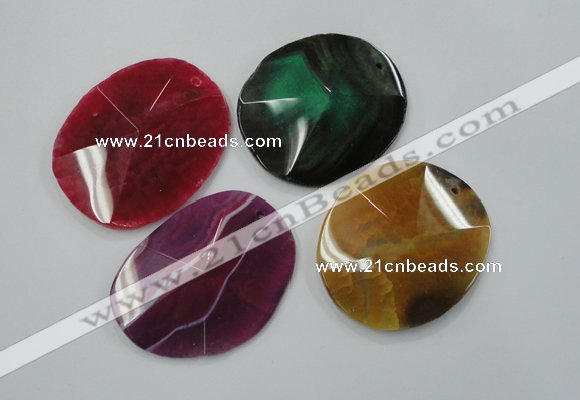 NGP1251 40*50mm - 55*60mm freeform agate gemstone pendants wholesale
