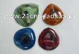 NGP1252 40*50mm - 55*65mm freeform agate gemstone pendants wholesale