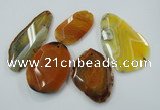 NGP1256 25*40mm - 50*65mm freeform agate gemstone pendants wholesale