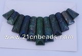 NGP126 Dyed lapis & chrysocolla gemstone pendants set jewelry wholesale
