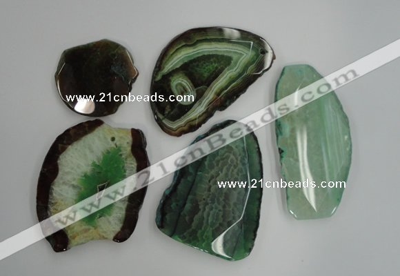 NGP1261 35*45mm - 45*70mm freeform agate gemstone pendants wholesale