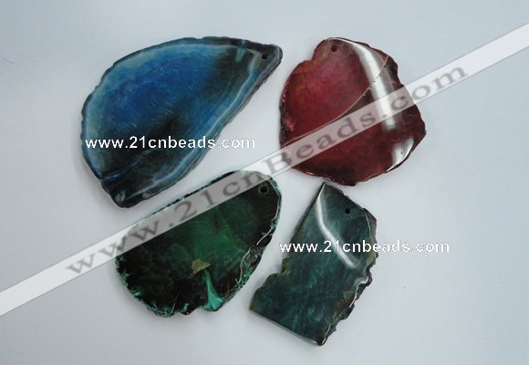 NGP1262 40*50mm - 50*70mm freeform agate gemstone pendants wholesale