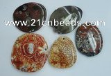 NGP1278 45*55mm - 60*70mm freeform agate gemstone pendants wholesale