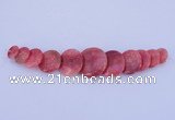 NGP129 Dyed rhodochrosite gemstone pendants set jewelry wholesale