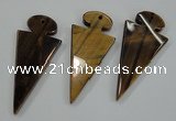 NGP1311 25*60mm – 32*65mm yellow tiger eye pendants wholesale