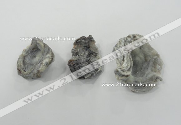 NGP1325 30*40mm - 50*60mm freeform agate gemstone pendants wholesale