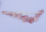 NGP133 Fashion pink opal gemstone pendants set jewelry wholesale