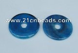 NGP1374 7*50mm - 8*55mm donut agate gemstone pendants