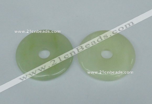 NGP1378 7*50mm - 8*55mm donut flower jade gemstone pendants