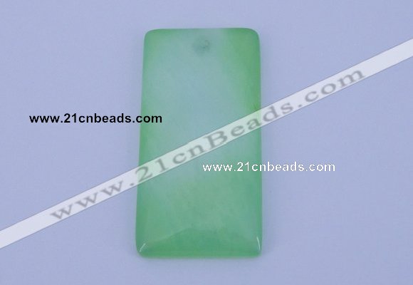 NGP138 2pcs 30*40mm rectangle dyed white jade gemstone pendants