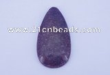 NGP143 2pcs 30*60mm teardrop kunzite gemstone pendants