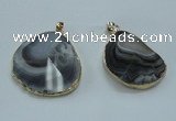 NGP1449 30*40mm - 35*45mm freeform botswana agate pendants