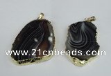 NGP1463 35*45mm - 45*55mm freeform botswana agate pendants