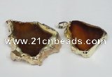 NGP1472 30*40mm - 40*50mm freeform agate gemstone pendants