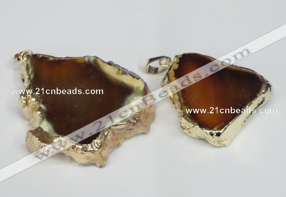 NGP1472 30*40mm - 40*50mm freeform agate gemstone pendants