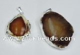 NGP1473 30*40mm - 40*50mm freeform agate gemstone pendants