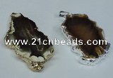 NGP1474 30*40mm - 40*50mm freeform agate gemstone pendants