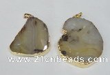 NGP1480 35*45mm - 45*55mm freeform montana agate pedants