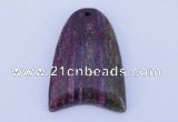 NGP150 2pcs 30*40mm fashion long spar stone pendants