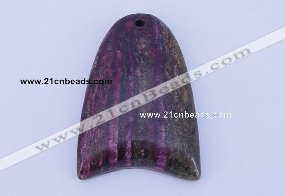 NGP150 2pcs 30*40mm fashion long spar stone pendants